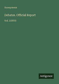 Debates. Official Report