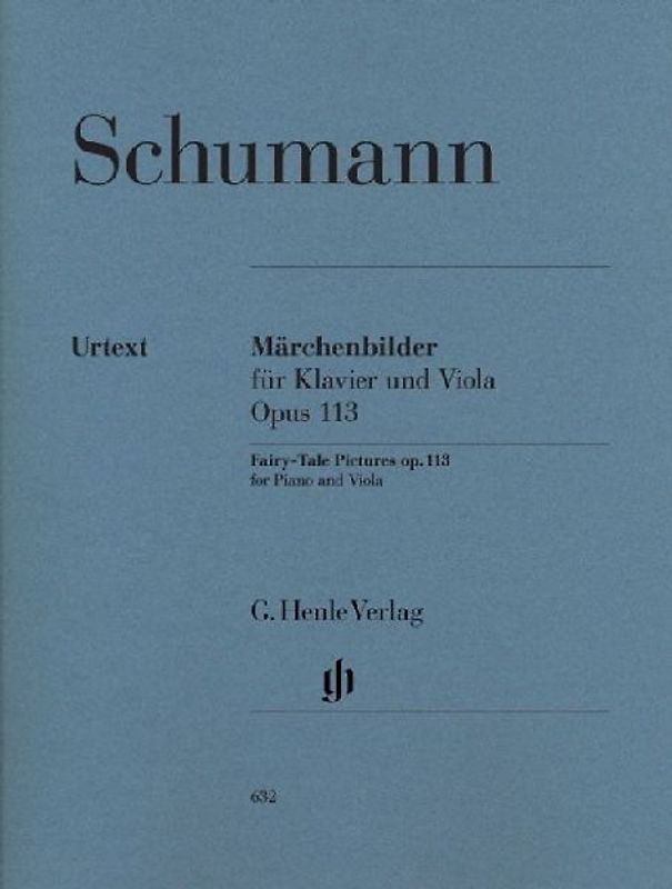 SCHUMANN - Cuentos de Hadas Op.113 "Marchenbilder" para Viola y Piano (Urtext) - SCHUMANN
