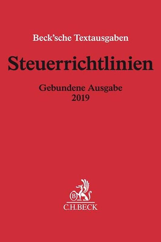 Steuerrichtlinien Gebundene Ausgabe 2019