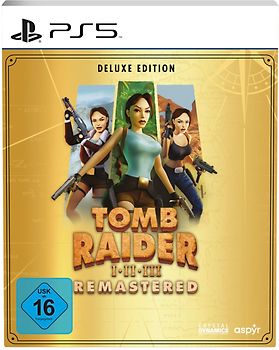 Tomb Raider 1-3 Remastered Starring Lara Croft [Deluxe Edition, inkl. Steelbook, Soundtrack, Erkundungskartenbuch] PlayStation 5
