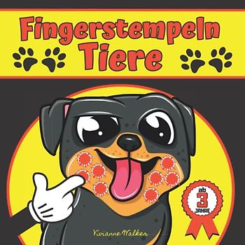 Fingerstempeln Tiere Ab 3 Jahre: Fingerstempelbuch Bauernhof Ab 2-3 Jahren | Fingermalbuch, Kritzelbuch - Fingerstempel für Mädchen und Jungen | ... Bastelbuch (Fingerstempelbücher für Kinder)