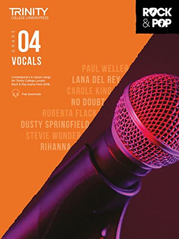 Trinity College London Rock & Pop 2018 Vocals Grade 4 CD Only