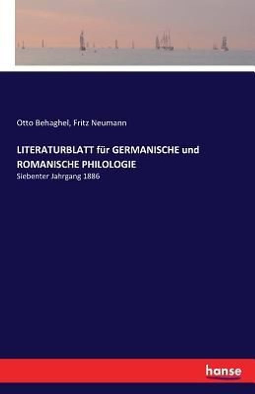LITERATURBLATT für GERMANISCHE und ROMANISCHE PHILOLOGIE