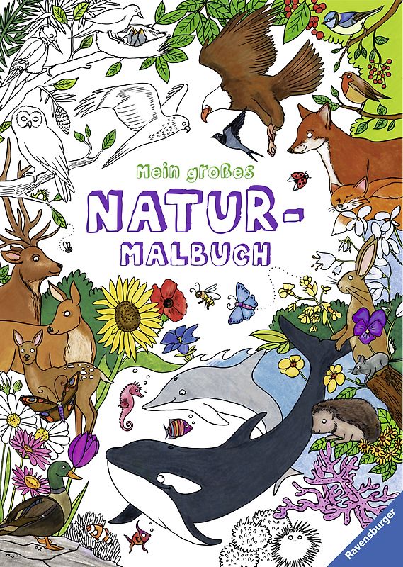 Mein großes Natur-Malbuch