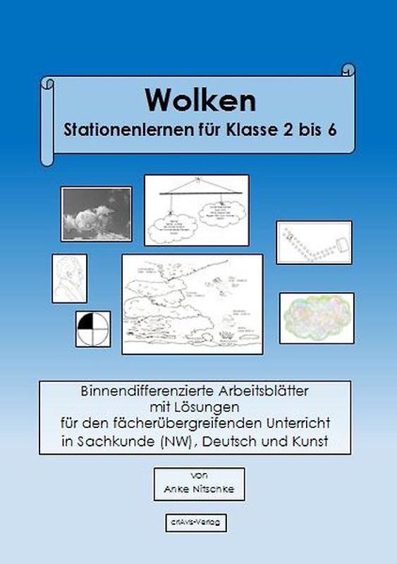 Wolken Stationenlernen für Klasse 2 bis 6