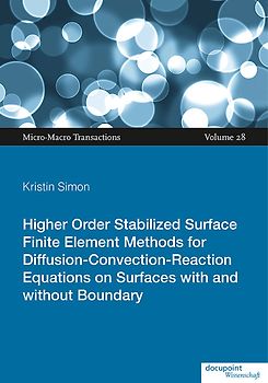 Higher Order Stabilized Surface Finite Element Methods for Diffusion-Convection-Reaction Equations on Surfaces with and without Boundary