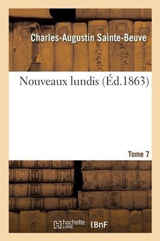 Nouveaux Lundis - Tome 7