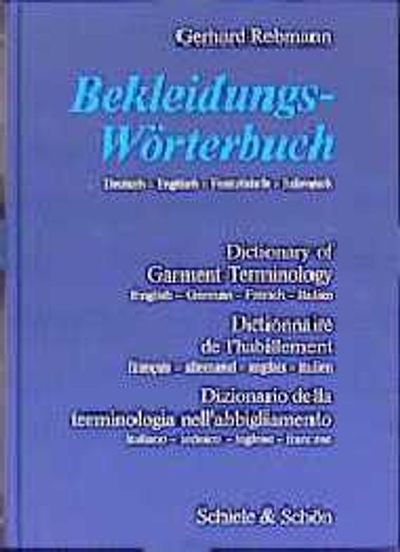 Bekleidungs-Wörterbuch