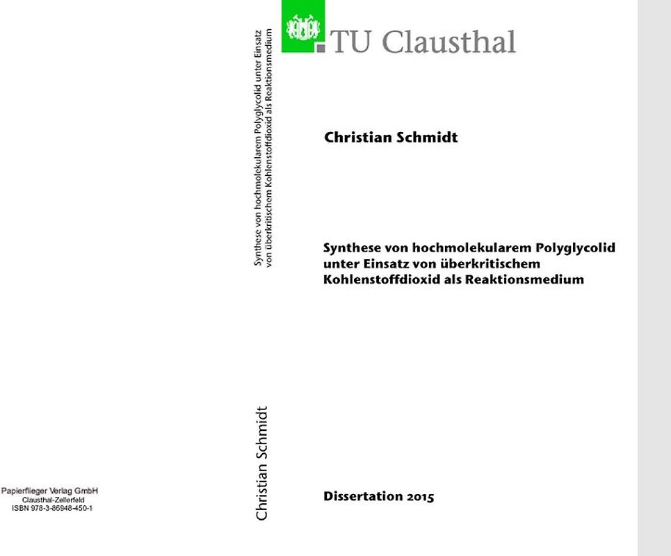 Synthese von hochmolekularem Polyglycolid unter Einsatz von überkritischem Kohlenstoffdioxid als Reaktionsmedium