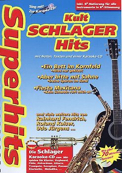 KARAOKE - Kult Schlager Hits, Buch mit Noten, Texten und einer Karaoke-CD