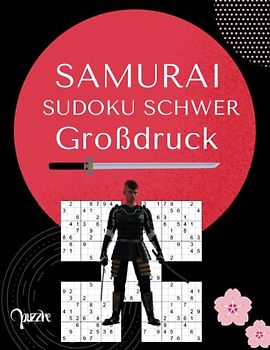 Samurai Sudoku Schwer Großdruck: Denksport Sudoku Irregulär Fortgeschrittene