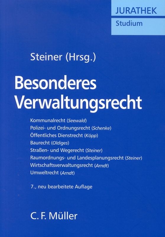 Besonderes Verwaltungsrecht. Ein Lehrbuch