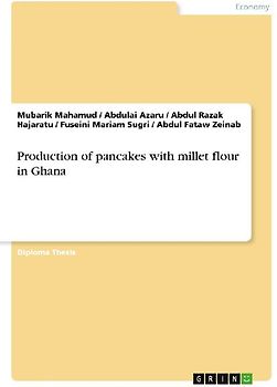Production of pancakes with millet flour in Ghana