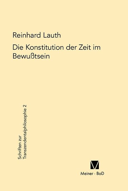Die Konstitution der Zeit im Bewusstsein