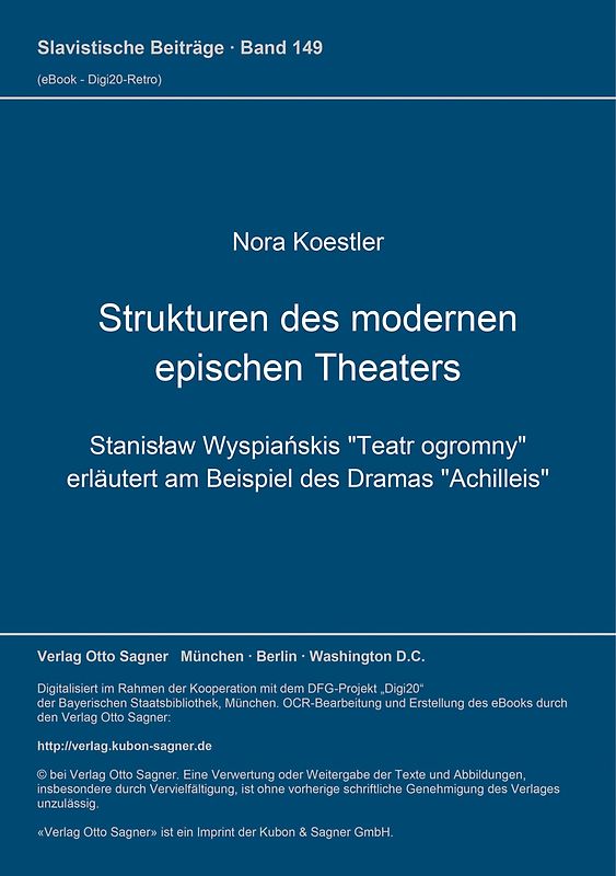 Strukturen des modernen epischen Theaters