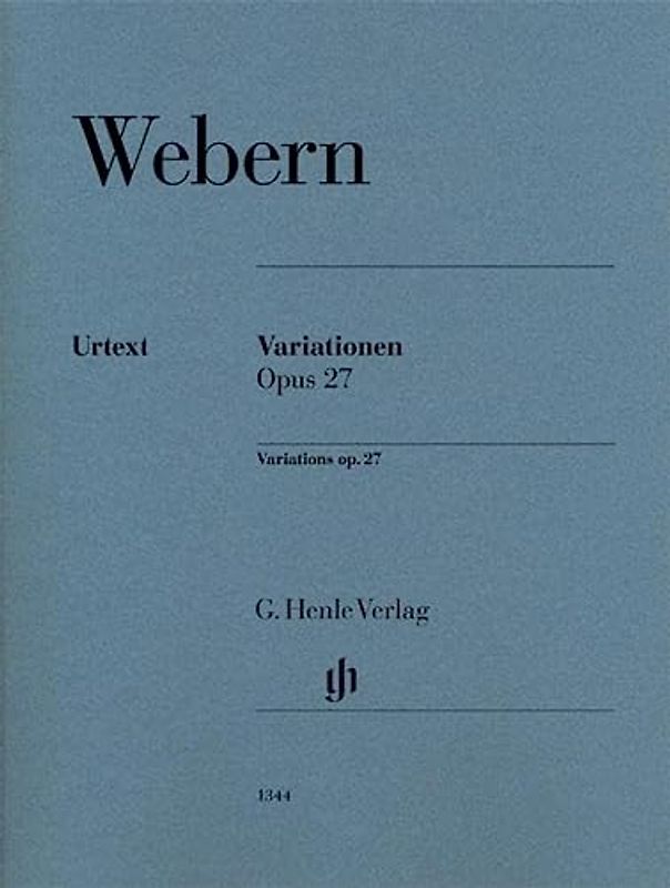 Variationen op. 27; Klavier: Instrumentation: Piano solo (G. Henle Urtext-Ausgabe)