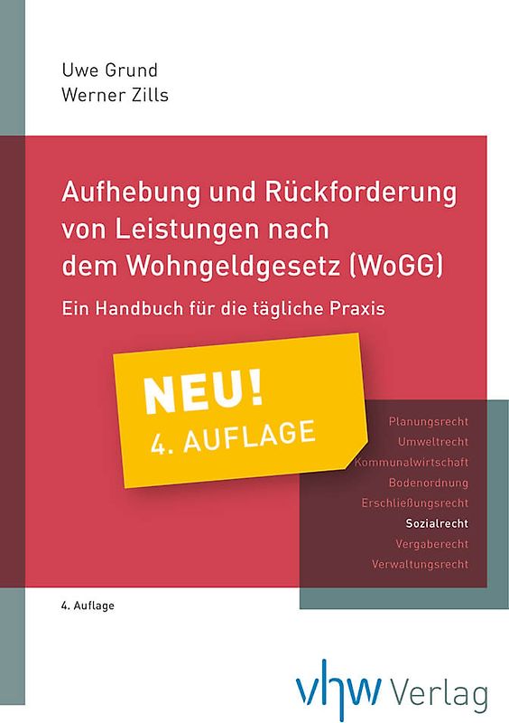 Aufhebung und Rückforderung von Leistungen nach dem Wohngeldgesetz (WoGG)