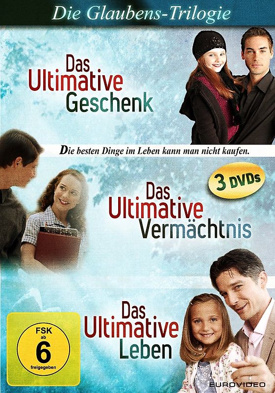 Die Glaubens-Trilogie: Das ultimative Geschenk / Das ultimative Leben / Das ultimative Vermächtnis [3 DVDs] DVD