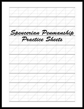 Spencerian Penmanship Practice Sheets: Perfect Cursive and Hand Lettering Style Exercise Worksheets for Beginner and Advanced