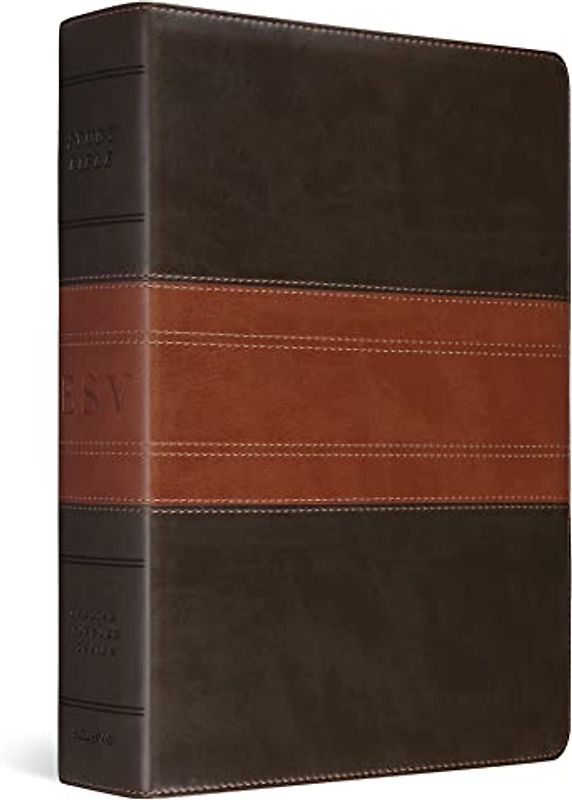 ESV Study Bible, Large Print (Trutone, Forest/Tan, Trail Design)