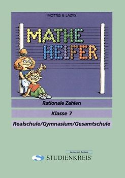 Mathe Helfer "Rationale Zahlen". Klasse 7, mit Lösungsheft