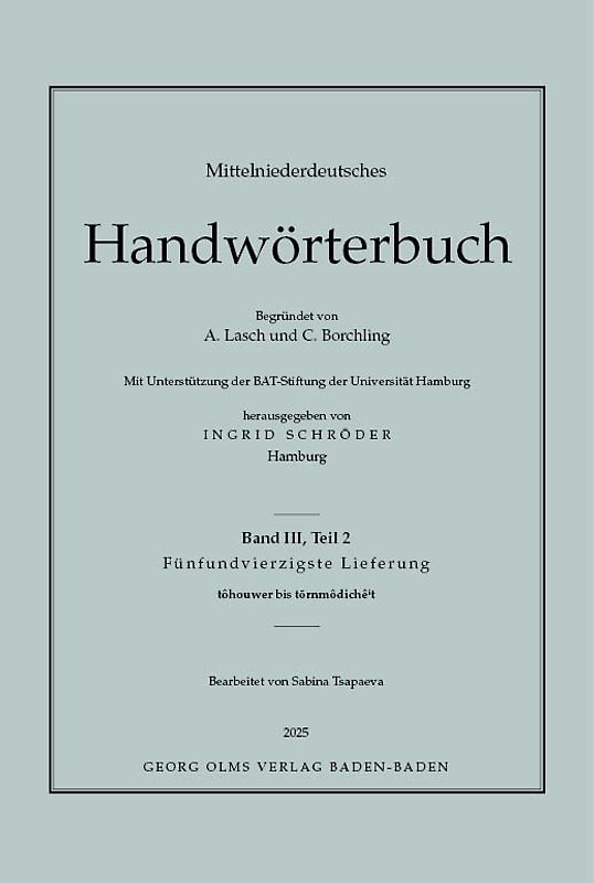 Mittelniederdeutsches Handwörterbuch