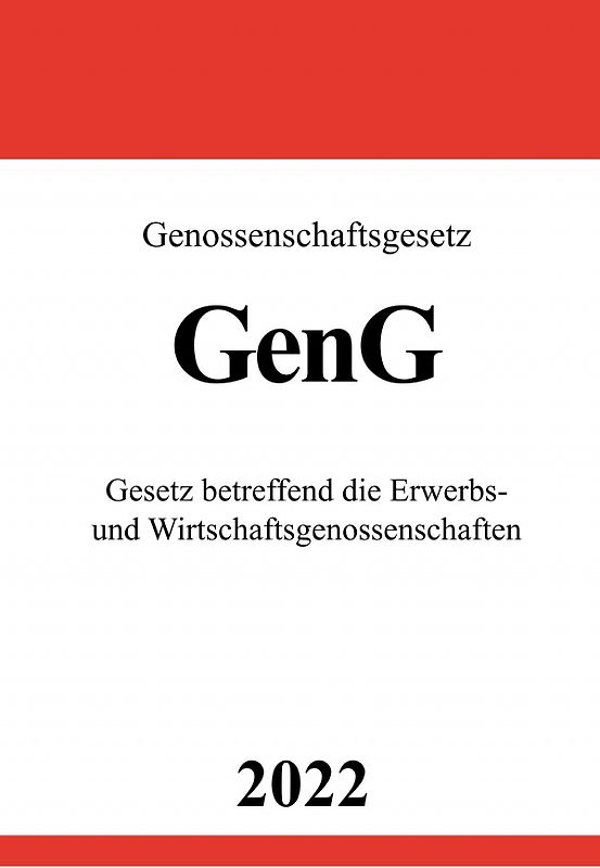 Genossenschaftsgesetz GenG 2022