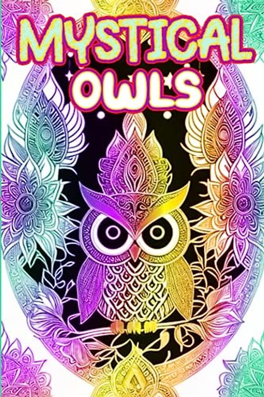 MYSTICAL OWLS: A Captivating Coloring Journey of Wisdom, Relaxation, and Inspirational Delight