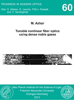 Tuneable nonlinear fiber optics using dense noble gases