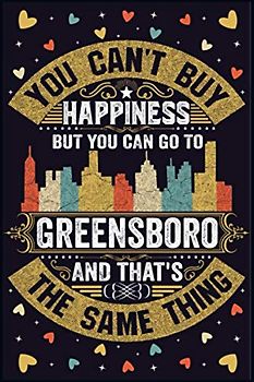 Greensboro Notebook: Home City Greensboro in North Carolina Pride Flag Journal
