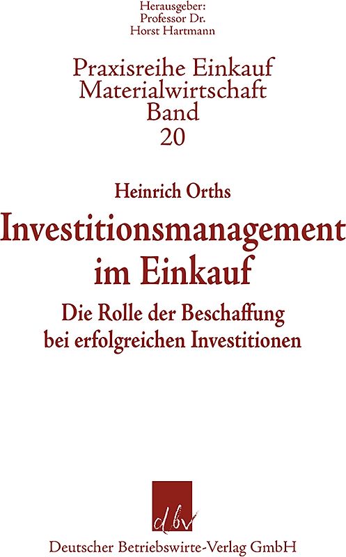 Investitionsmanagement im Einkauf.
