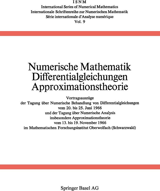 Numerische Mathematik Differentialgleichungen Approximationstheorie