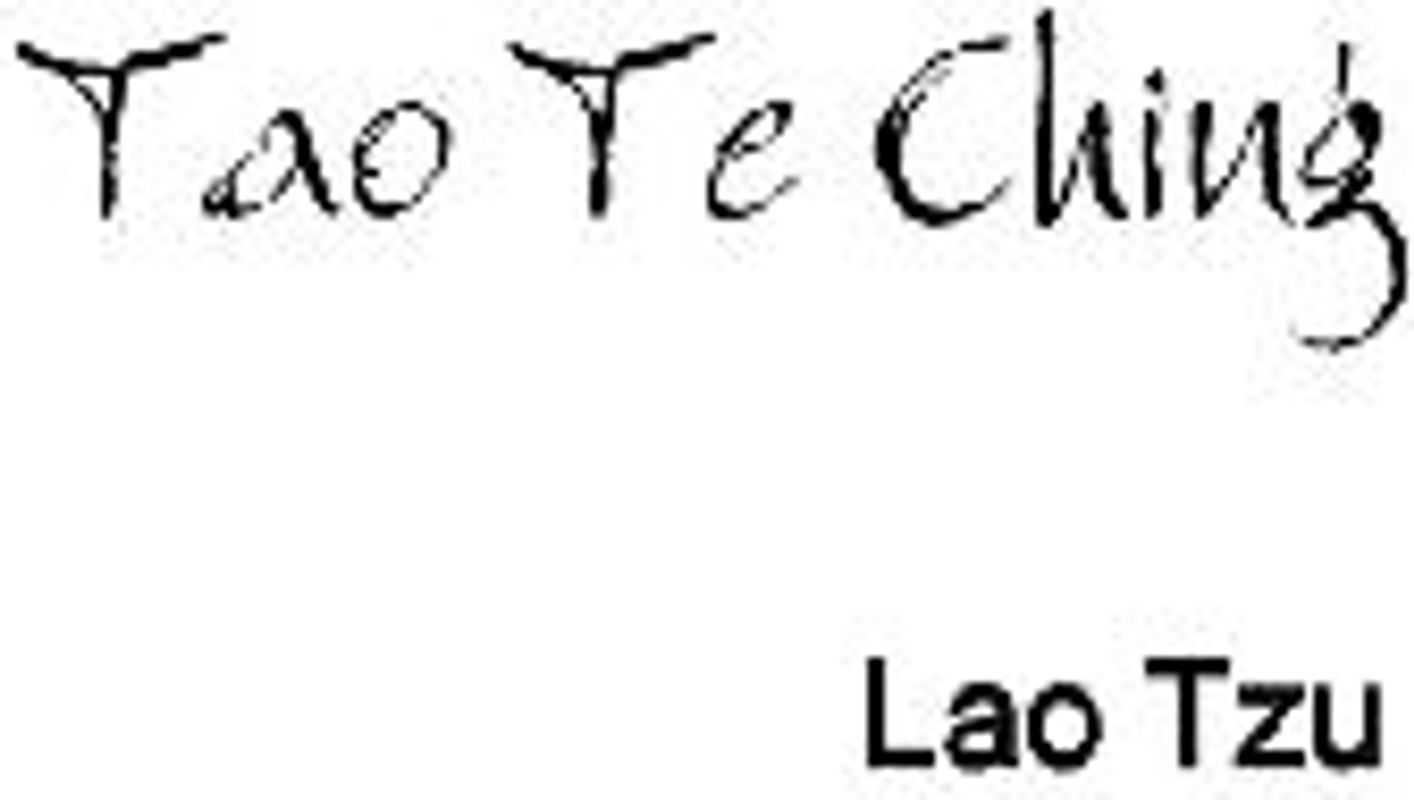 Tao Te Ching