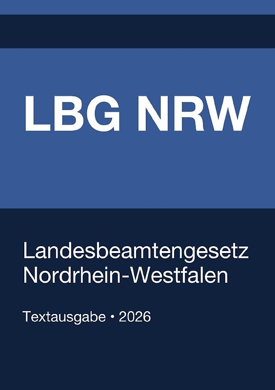 LBG NRW - Landesbeamtengesetz Nordrhein-Westfalen 2026