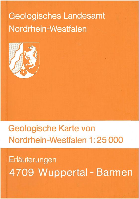 Geologische Karten von Nordrhein-Westfalen 1:25000 / Wuppertal-Barmen