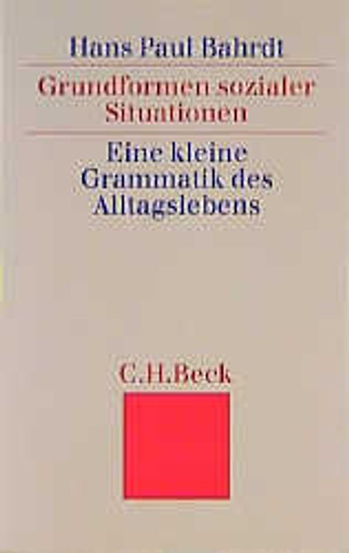 Grundformen sozialer Situationen