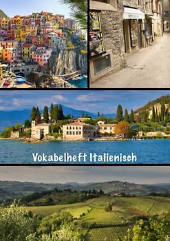 Vokabelheft Italienisch: Italienisch Vokabelheft, DIN A4, 3 Spalten, viele Seiten