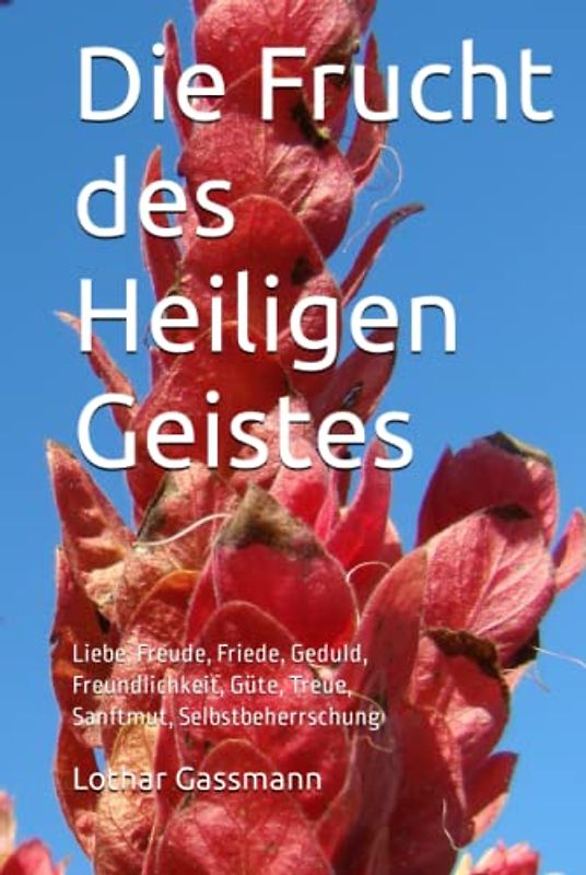 Die Frucht des Heiligen Geistes: Liebe, Freude, Friede, Geduld, Freundlichkeit, Güte, Treue, Sanftmut, Selbstbeherrschung
