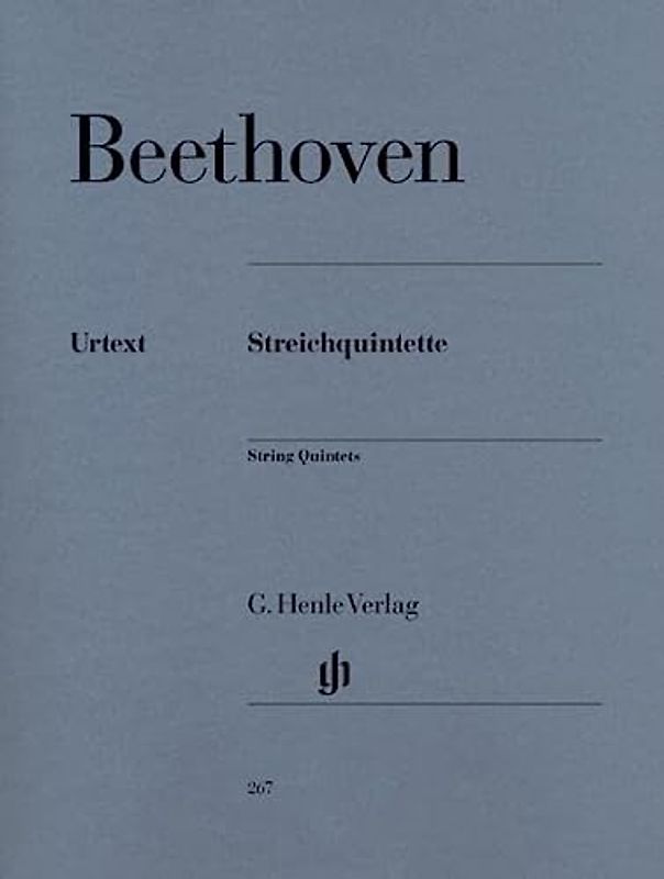 Streichquintette (2 Violinen, 2 Violas, Violoncello): Besetzung: Streichquintette (G. Henle Urtext-Ausgabe)