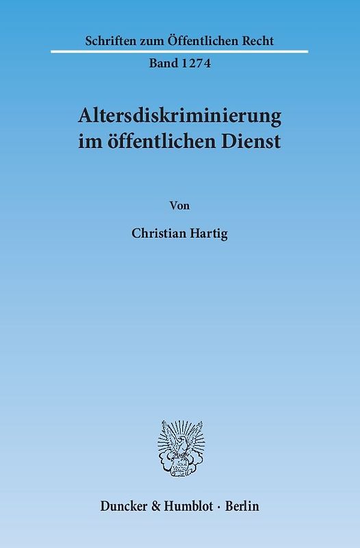 Altersdiskriminierung im öffentlichen Dienst.