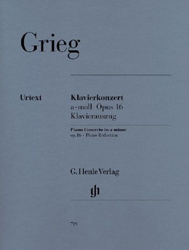 GRIEG - Concierto Op.16 en La menor para 2 Pianos a 4 Manos (Urtext) - GRIEG