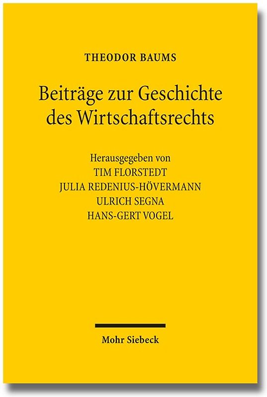Beiträge zur Geschichte des Wirtschaftsrechts