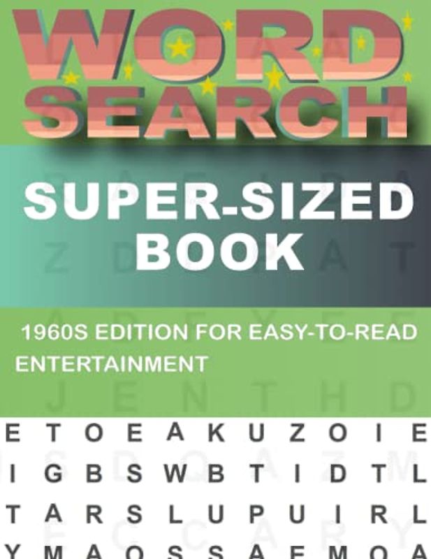 Supersized 1960s Word Search For Adults: Large Print Puzzles for All Ages