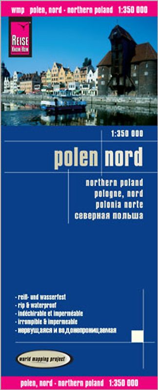 Reise Know-How Landkarte Polen, Nord (1:350.000)