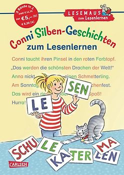 LESEMAUS zum Lesenlernen Sammelbände: Conni Silben-Geschichten zum Lesenlernen