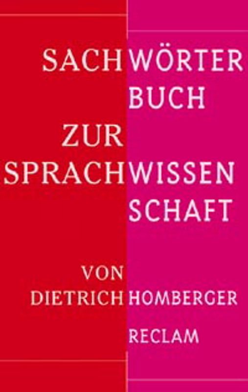 Sachwörterbuch zur Sprachwissenschaft