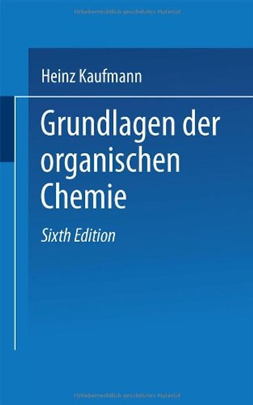 Grundlagen der organischen Chemie