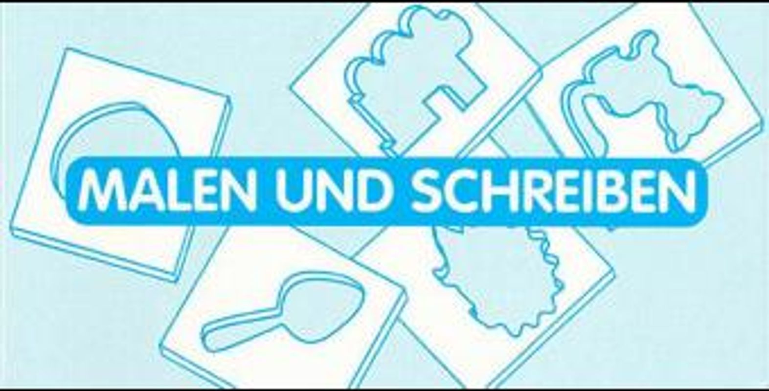 Malen und Schreiben. 2 × 48 Schablonen