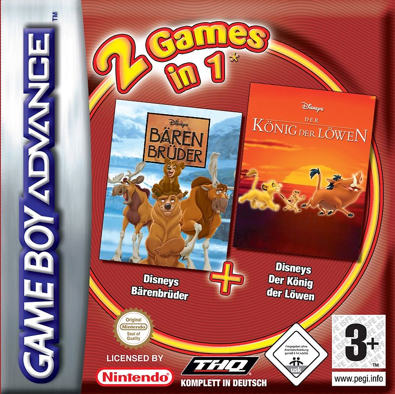 Disney Young Pack: Bärenbrüder König der Löwen Nintendo Game Boy Advance