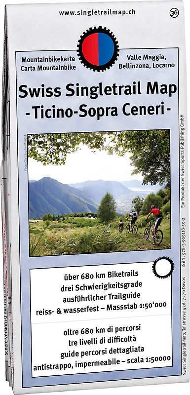Singletrail Map 036 Ticino/Sopra Ceneri